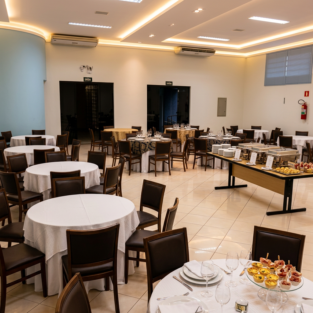 Salão para eventos corporativos e reuniões no Hotel Sul