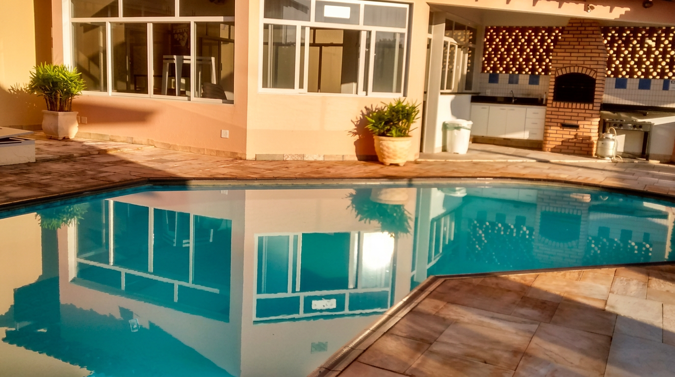 Relaxe na piscina